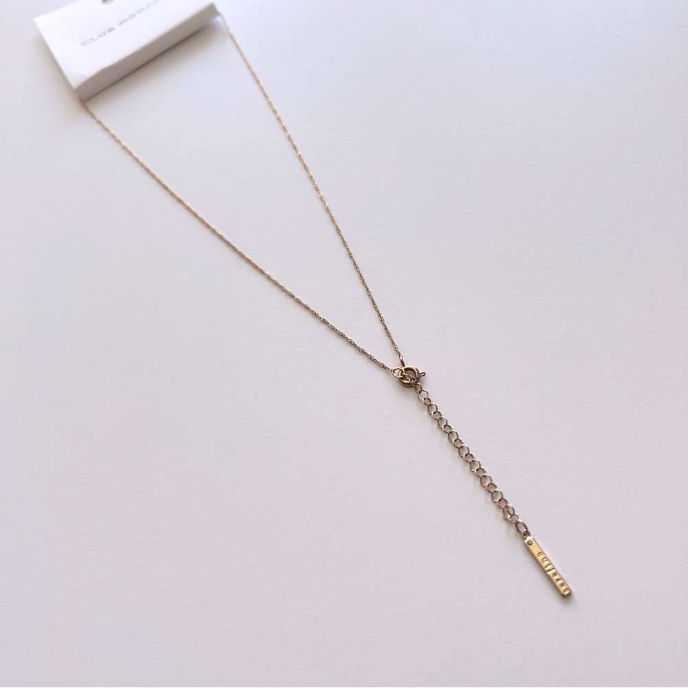 New Club Monaco Serefina Short Twist Necklace Gold - Picture 3 of 6